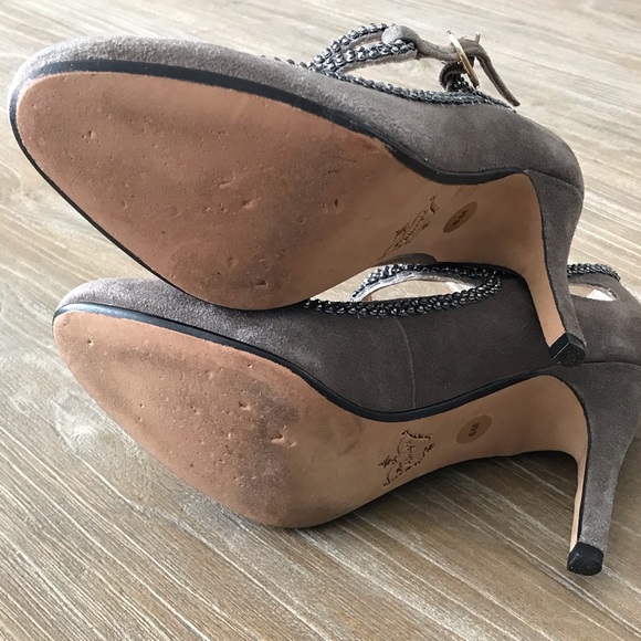 Miss Albright Anthropologie Suede Pump Heels - Picture 7 of 7